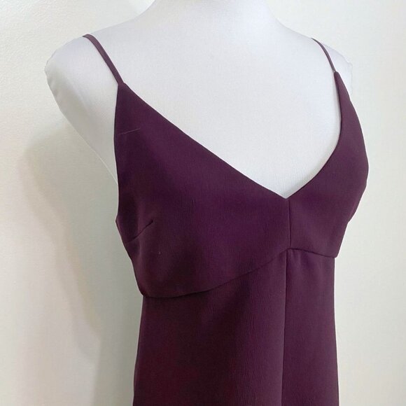 ARITZIA WILFRED PLUM SPAGHETTI SLEEVES MINI DRESS - 4 - Picture 4 of 9